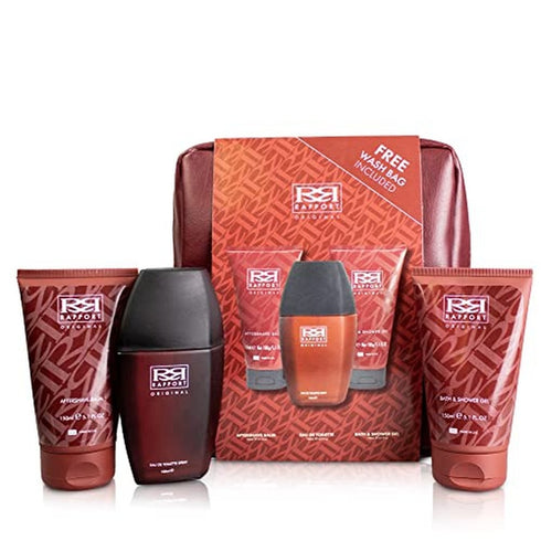 Dana Rapport Gift Set 100ml EDT + 150ml Aftershave Balm + 150ml Shower Gel + Wash Bag