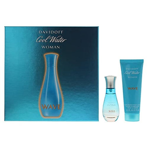 Davidoff Cool Water Woman Wave Gift Set 30ml EDT + 75ml Body Lotion