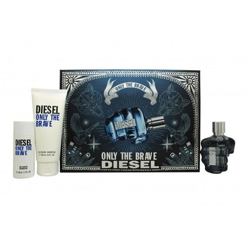 Diesel Only The Brave Gift Set 75ml EDT + 100ml Shower Gel + 50ml Shower Gel