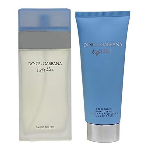 Dolce & Gabbana Light Blue Gift Set 100ml EDT + 100ml Body Cream