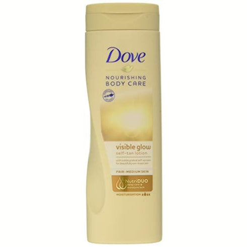 Dove Visible Glow Gradual Tan Body Lotion 400ml - Fair/Medium