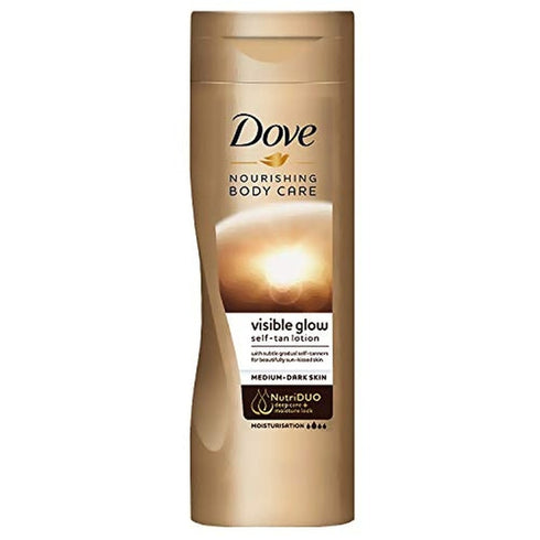 Dove Visible Glow Self-Tan Lotion 250ml - Medium To Dark
