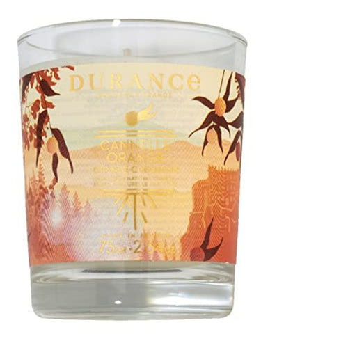 Durance Provence France Orange Cinnamon Perfumed Natural Candle 75g