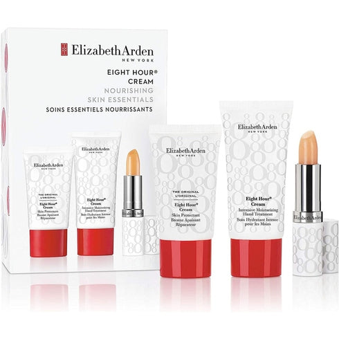 Elizabeth Arden Eight Hour Cream Gift Set 15ml Skin Protectant + 30ml Intensive Moisturising Hand Treatment + 3.7g Lip Protectant SPF15