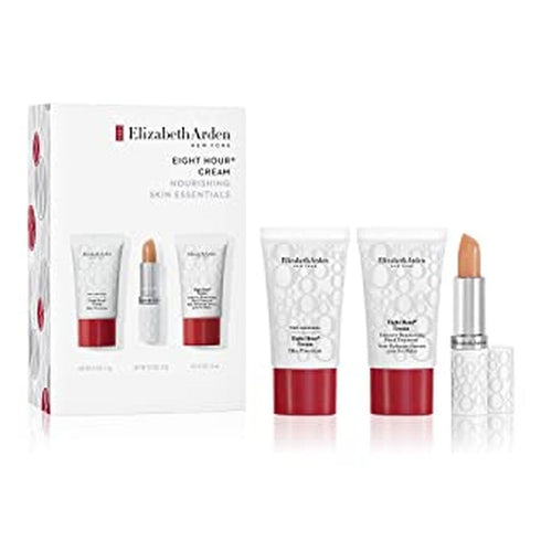Elizabeth Arden Eight Hour Cream Gift Set 15ml Skin Protectant + 3.7ml Lip Balm SPF15 + 15ml Intensive Moisturizing Hand Treatment
