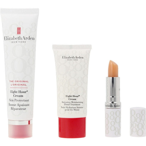 Elizabeth Arden Eight Hour Cream Original Gift Set 50ml Eight Hour Skin Protectant + 3.7g Lip Protectant Stick + 30ml Intensive Moisturizing Hand Treatment