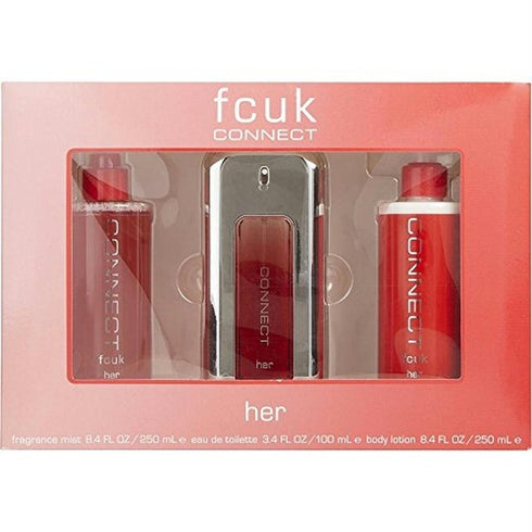 FCUK FCUK Connect Gift Set 100ml EDT + 200ml Body Mist + 250ml Body Lotion