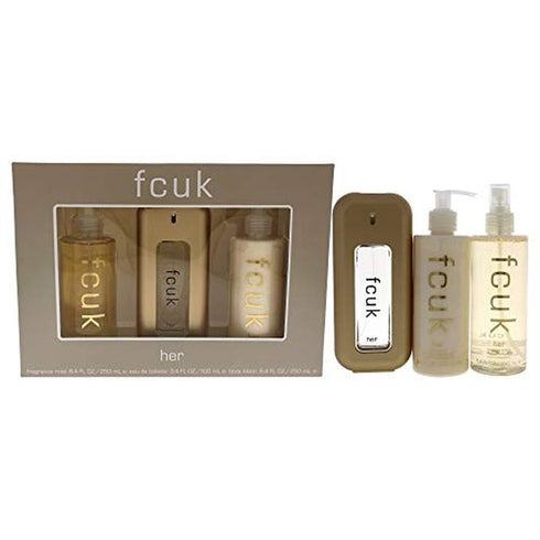 FCUK FCUK Gift Set Gift Set 100ml EDT + 250ml Body Lotion + 250ml Fragrance Mist