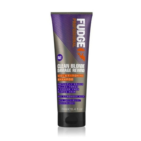 Fudge Clean Blonde Damage Rewind Violet Toning Shampoo 250ml