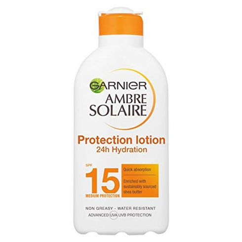 Garnier Ambre Solaire Ultra Hydrating Protection Lotion 200ml Medium - SPF15
