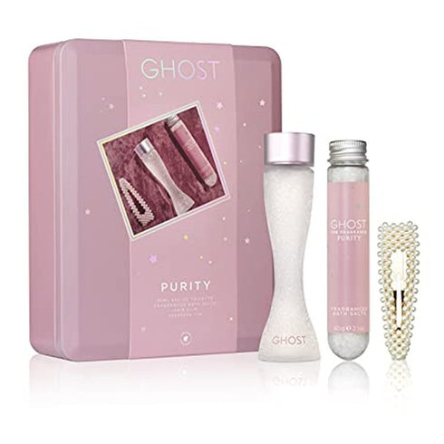 Ghost Purity Gift Set 30ml EDT + 60g Bath Salts + Hair Clip