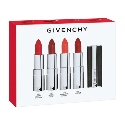 Givenchy Le Rouge The Mini Quatuor Collection 4 x 1.5g Lipstick (L?Interdit, Carmin Escarpin, Grenat Initié, Mandarine Bolero)