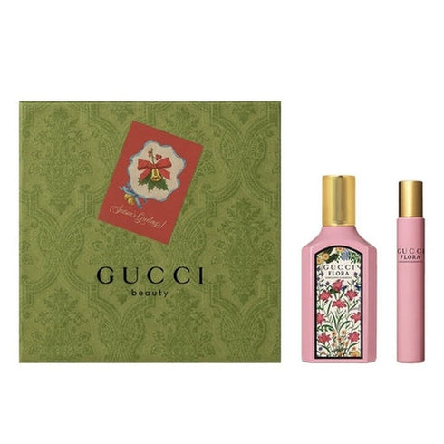 Gucci Flora Gorgeous Gardenia Eau de Parfum Gift Set 50ml EDP + 7.4ml EDP Rollerball
