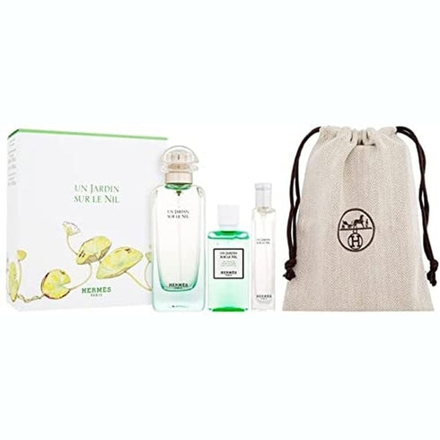 Hermès Un Jardin Sur Le Nil Gift Set 100ml EDT + 15ml EDT + 40ml Shower Gel