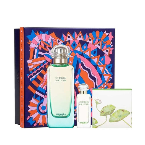 Hermès Un Jardin Sur Le Nil Gift Set 100ml EDT + 7.5ml EDT + 50g Soap