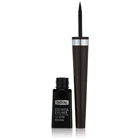 IsaDora Colorful Liquid Eyeliner 3.7ml - 12 Dark Brown