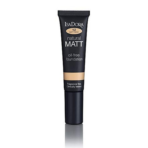 IsaDora Natural Matt Oil-Free Foundation 35ml - 12 Sand