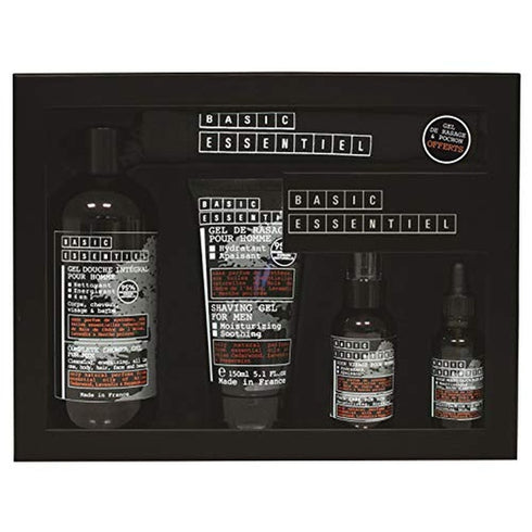 Jeanne Arthes Bare Essentiel Gift Set 500ml Shower Gel + 150ml Shaving Gel + 30ml Multifunction Oil + 75ml Moisturizer