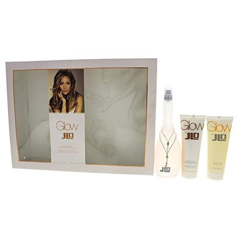 Jennifer Lopez Glow Gift Set 100ml EDT + 75ml Body Lotion + 75ml Shower Gel