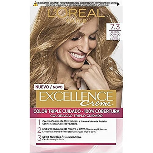 L'Oréal Excellence Crème Hair Colour - 7.3 Golden Blonde