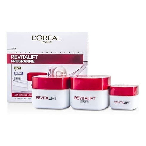 L'Oreal Revitalift Programme Gift Set 50ml Day Cream + 50ml Night Cream + 15ml Eye Cream