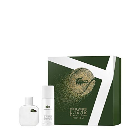Lacoste Eau de Lacoste L.12.12 Blanc Gift Set 50ml EDT + 150ml Deodorant Spray