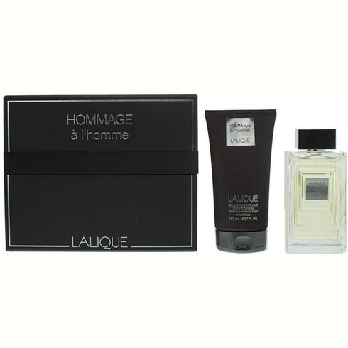 Lalique Hommage a L'Homme Gift Set 100ml EDT + 150ml Shower Gel