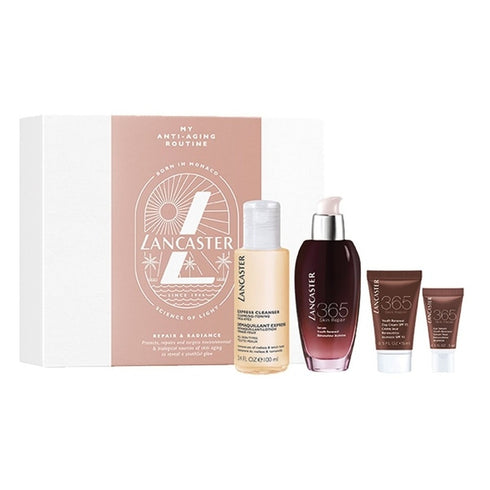 Lancaster 365 Skin Repair Gift Set 50ml Serum + 100ml Express Cleanser + 15ml Day Cream + 3ml Eye Serum