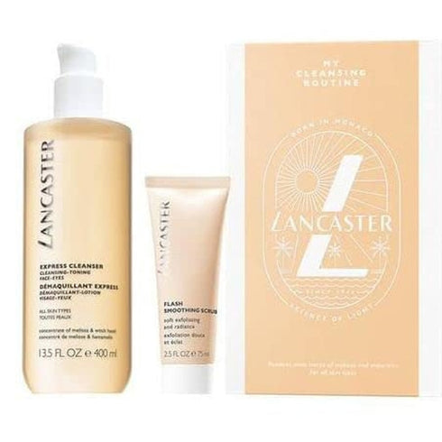 Lancaster Skin Essentials Duo 400ml Express Cleanser + 75ml Flash Smoothing Scrub