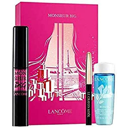 Lancome Monsieur Big 10ml Volumising Mascara + Mini Black Kohl Pencil + 30ml Bi-Facil Eye Make Up Remover