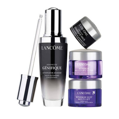 Lancôme Stronger Younger-Looking Skin Gift Set 50ml Advanced Génifique Youth Activating Concentrate + 15ml Rénergie Ultra-Lift Day Cream + 15ml Rénergie Ultra-Lift Night Cream + 5ml Advanced Génifique Yeux Eye Cream