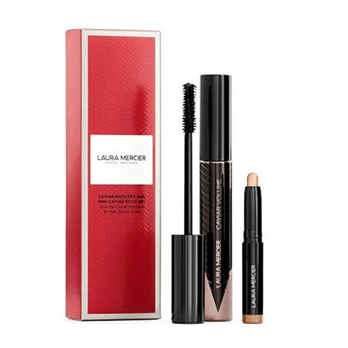 Laura Mercier Caviar Set 12ml Caviar Volume Panoramic Mascara - Glossy Black + 1g Caviar Stick Eye Colour - Metallic Taupe