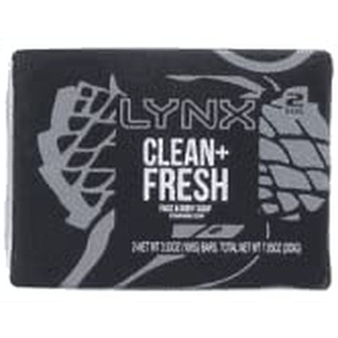 Lynx (Axe) Clean And Fresh Face And Body Soap Twin 100g