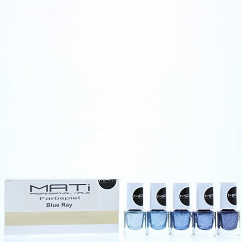 MATi Professional Nails Gift Set Blue Ray 5 x 5ml Nail Polish
