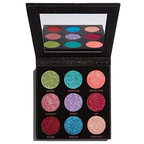 Makeup Revolution Pressed Glitter Eyeshadow Palette 9 x 1.2g - Abracadabra