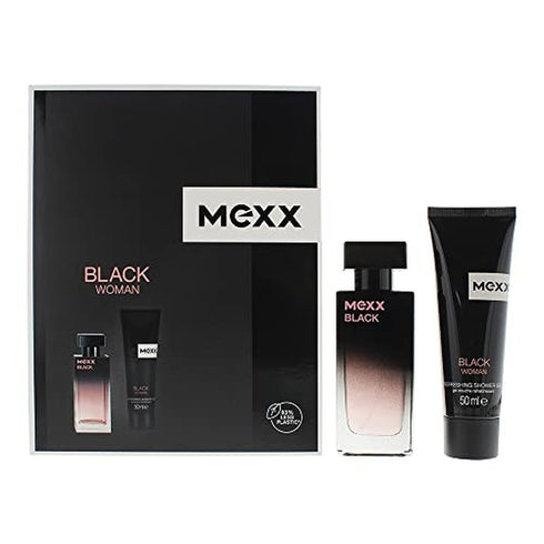 Mexx Black Woman Gift Set 30ml EDT + 50ml Shower Gel