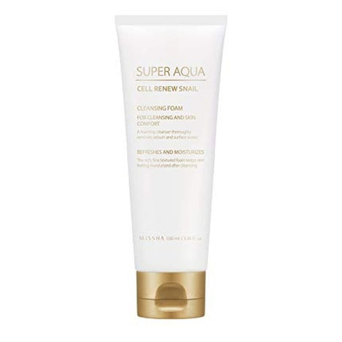 Missha Super Aqua Cell Renew Snail Cleansing Face Foam 100ml