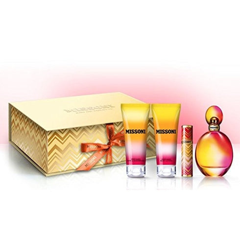 Missoni Gift Set 100ml EDT + 100ml Body Lotion + 100ml Shower Gel + 10ml EDT
