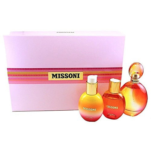 Missoni Gift Set 100ml EDT + 100ml Body Lotion + 100ml Shower Gel