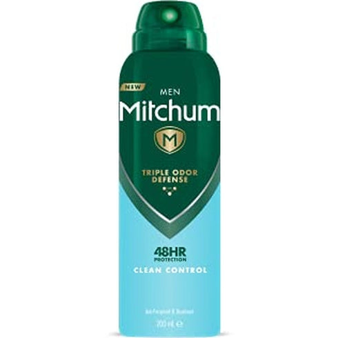 Mitchum Men Triple Odor Defense Clean Control 48HR Protection Deodorant Spray 200ml