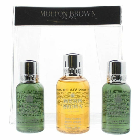 Molton Brown Gift Set 50ml Suma Ginseng Body Wash + 2 x 30ml Fabled Juniper Berries & Lapp Pine Body Wash