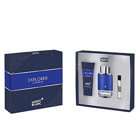 Mont Blanc Explorer Ultra Blue Gift Set 100ml EDP + 7.5ml EDP + 100ml Shower Gel