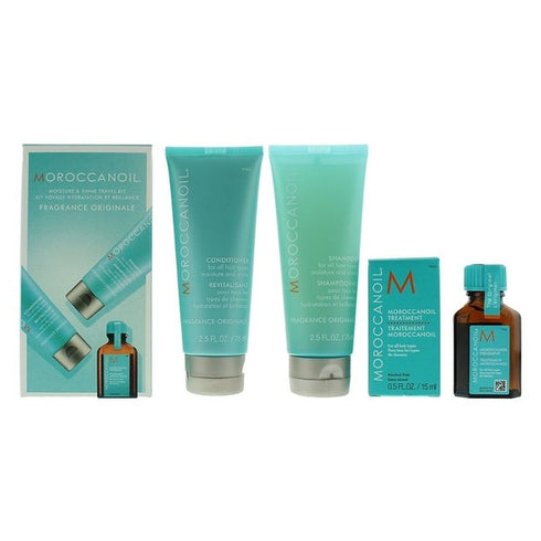 Moroccanoil Gift Set 75ml Original Shampoo + 75ml Original Conditioner + 15ml Treatment