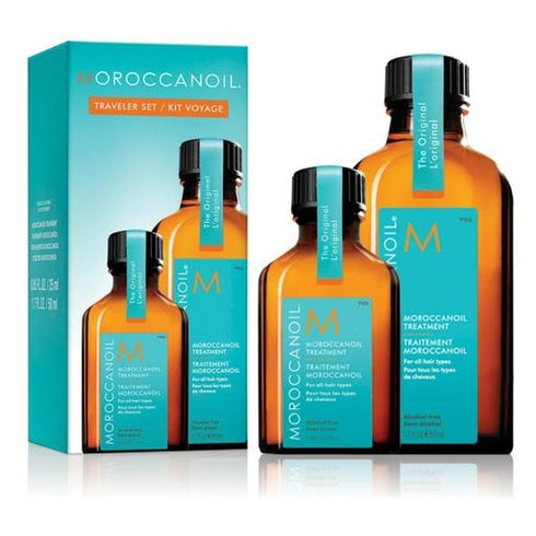 Moroccanoil Traveler Gift Set 50ml Moroccanoil Hair Treatment + 25ml Moroccanoil Hair Treatment
