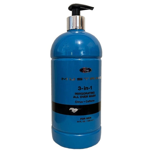 Mustang 3-In-1 Invigorating Body Wash 1000ml - Blue