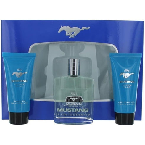 Mustang Blue Gift Set 100ml EDT + 100ml Aftershave Balm + 100ml Hair & Body Wash