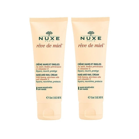 Nuxe Rêve De Miel Hand And Nail Cream Duo Gift Set 2 x 50ml Hand Creams