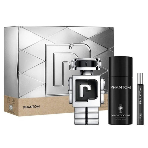 Paco Rabanne Phantom Gift Set 100ml EDT + 10ml EDT + 150ml Deodorant Spray