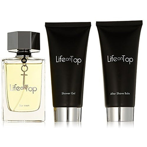 Penthouse Life On Top Gift Set 125ml EDT Spray + 150ml Aftershave Balm + 150ml Shower Gel + Key Ring