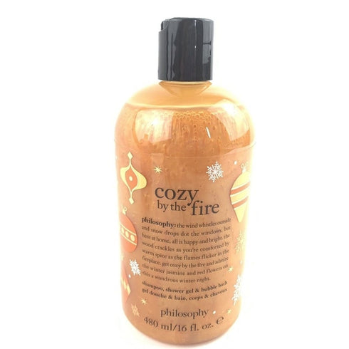 Philosophy Cozy By The Fire Shampoo,Shower Gel & Bubble Bath 480ml